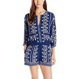 BCBGMAXAZRIA Small Danae Romper- Blue